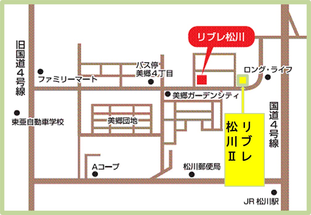 リブレ松川Ⅱ地図