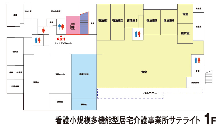 リブレ松川Ⅱの1階フロアマップの画像